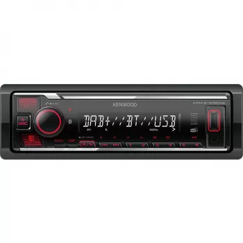 Kenwood KMM-BT408DAB automagnetola, juoda, 1 DIN, 88 W, 4.0 kanalų, 50 W, 20 - 20000 Hz