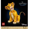 LEGO Disney Jaunasis Simba Liūtas Karalius Kolekcinis Gyvūno Figūrėlės Konstruktorius Suaugusiems, Namų ar Biuro Dekoro Nostalgiška Dovana
