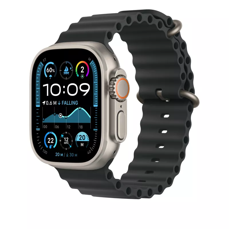 Juodo vandenyno apyrankė 49 mm – natūralaus titano apdaila