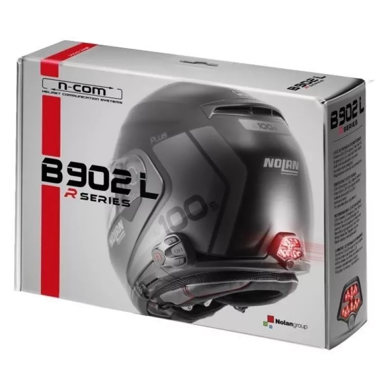 Nolan N-Com B902L R motociklininkų ryšio sistema, 1 vnt., juoda
