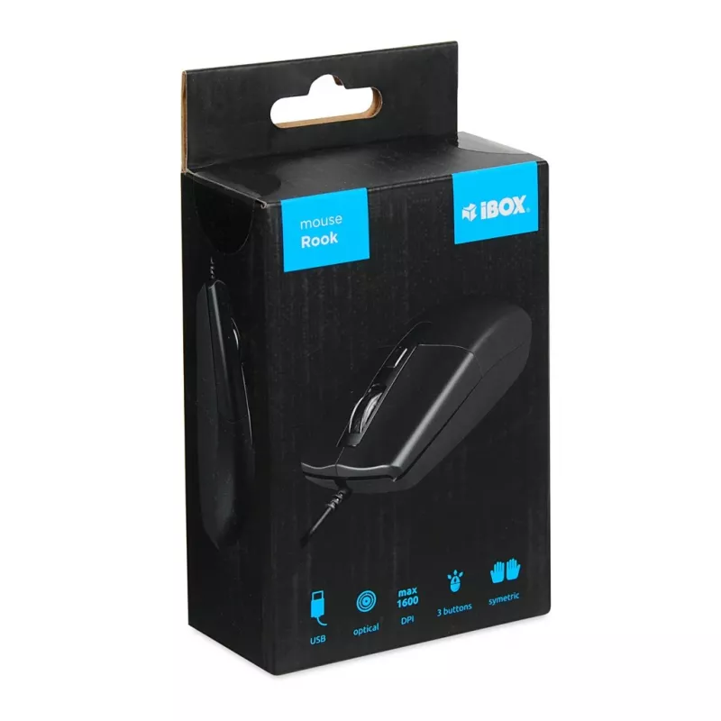 IBox IMOF010 Pelė universali ambidekstrinė USB-A optinė 1600 DPI
