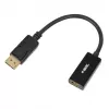 Adapteris DisplayPort į HDMI IBOX iadp4k — DisplayPort (vyriškas) į HDMI (moteriškas), tiesūs jungtys, 4K palaikymas, sidabrinis