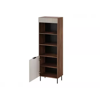 Cama 3 ALMERA Knygų spinta 60x42x185 riešutas/kašmyro