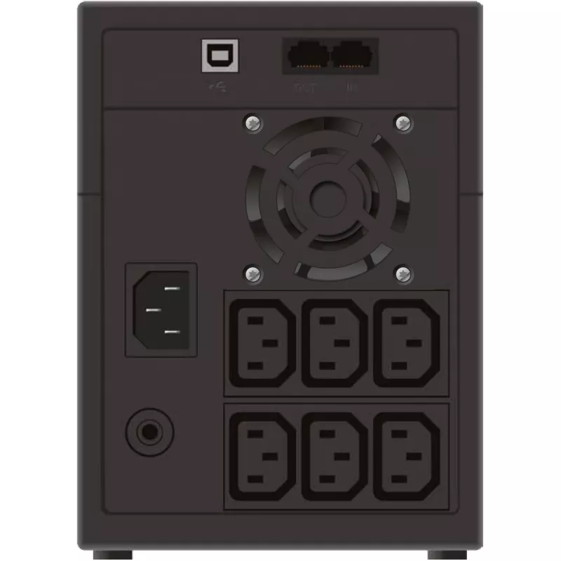 Nepertraukiamo maitinimo šaltinis PowerWalker VI 2200 LCD/IEC, linijinis-interaktyvus, 2.2 kVA, 1200 W, 6 AC lizdai