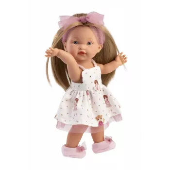 Lėlė Llorens Valeria 28 cm – minkštas kūnas, vinilinė galva ir galūnės