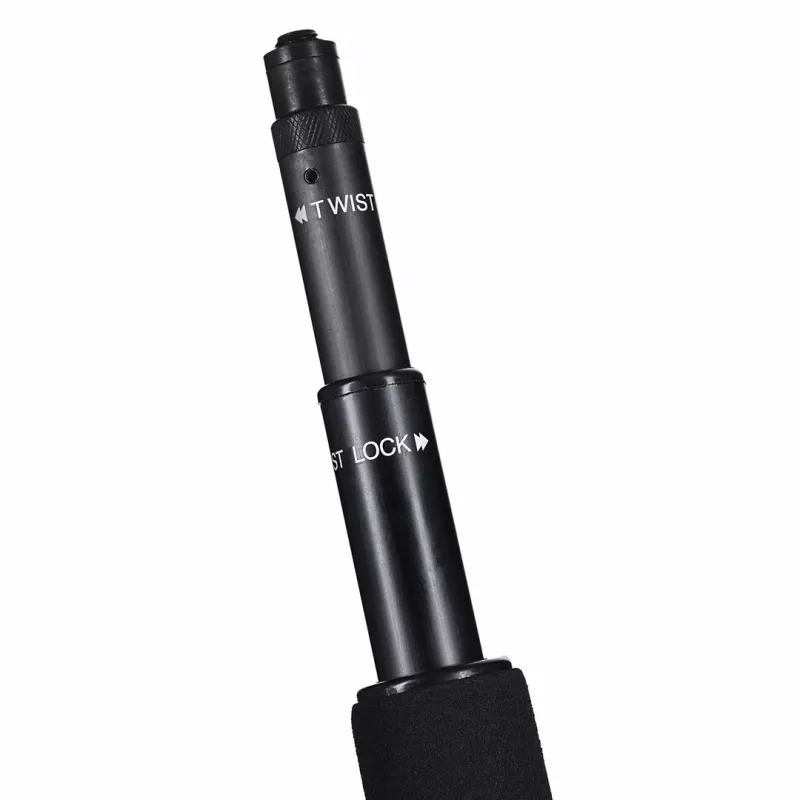 RØDE Micro Boompole – lengvas ir nešiojamas teleskopinis mikrofoninis strypas, ilgis 844 mm, svoris 396 g, kompaktiškas sulankstytas aukštis 33 mm