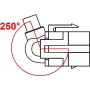 Keystone modulis USB 5 Gbps tipas-A lizdas 250° prie tipo-A kištuko 0,5 m laidas DeLOCK