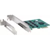 PCIe serijinė kortelė Exsys EX-46028 — 8 prievadų RS-232 su aštuonkojiniu kabeliu