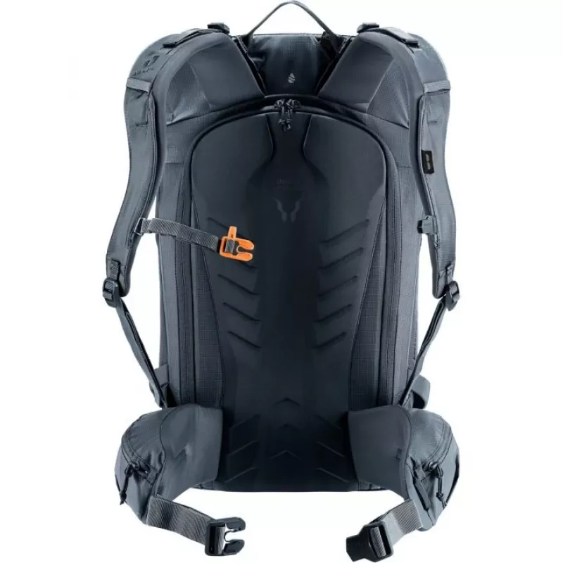 Kuprinė DEUTER Freerider Pro 34+ – techninė freeride slidžių žygiams, 34 L, juoda, šalmo laikiklis, diržas