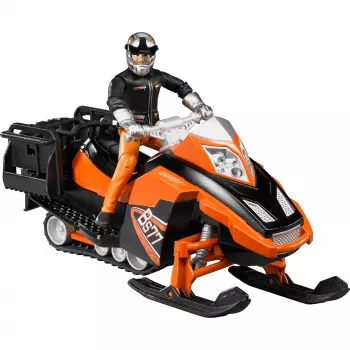Bruder Sniego motociklas su vairuotoju