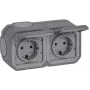 Legrand Plexo NEW APWG Schuko 069742L Kištukinis lizdas 2-jų vietų Pilka IP 44 5 (069742L)