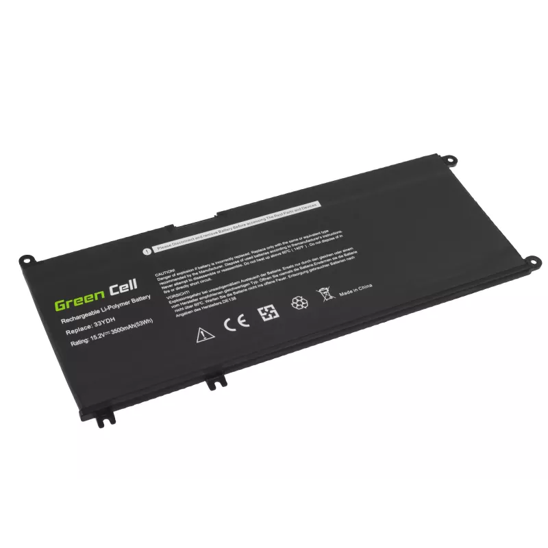 Baterija Green Cell DE138, skirta DELL Inspiron G3, G5, G7, Latitude