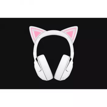Belaidės žaidimų ausinės Razer Kraken Kitty V2 BT White su Bluetooth, THX Spatial Audio, RGB apšvietimu