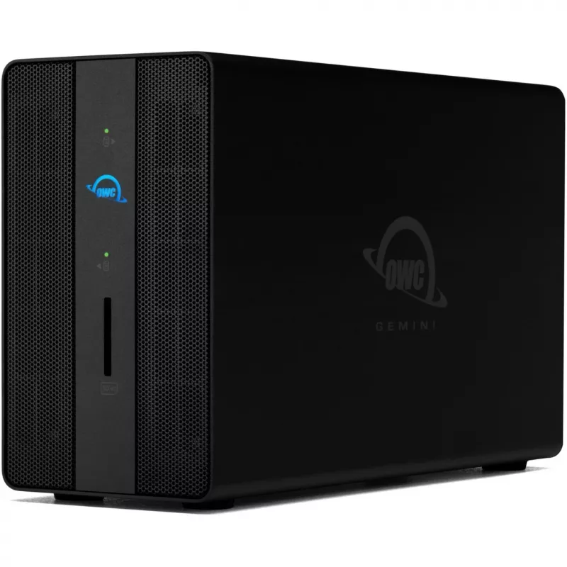 OWC Gemini Dual drive TB3 išorinis saugojimo įrenginys su doku ir aparatiniu RAID - Thunderbolt 3