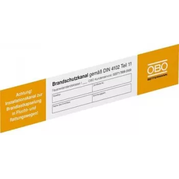 OBO Bettermann Įspėjamasis elektrotechnikos ženklas (P x A) 250 mm x 43 mm 10 vnt. (7214734)