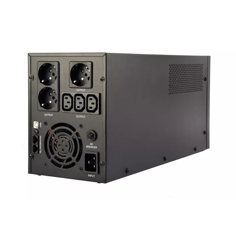 Gembird EnerGenie EG-UPS-036 nepertraukiamo maitinimo šaltinis (UPS) Line-Interactive 3 kVA 1800 W 6 lizdai