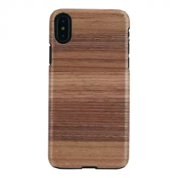 Man and Wood dėklas iPhone X/XS, Strato Black, apsauginis kietas korpusas
