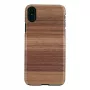 Man and Wood dėklas iPhone X/XS, Strato Black, apsauginis kietas korpusas