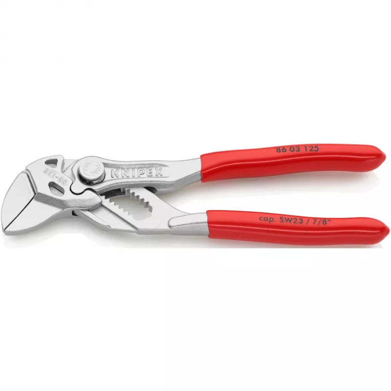 Kombinuotos replės su slydimo jungtimi Knipex 86 03 125
