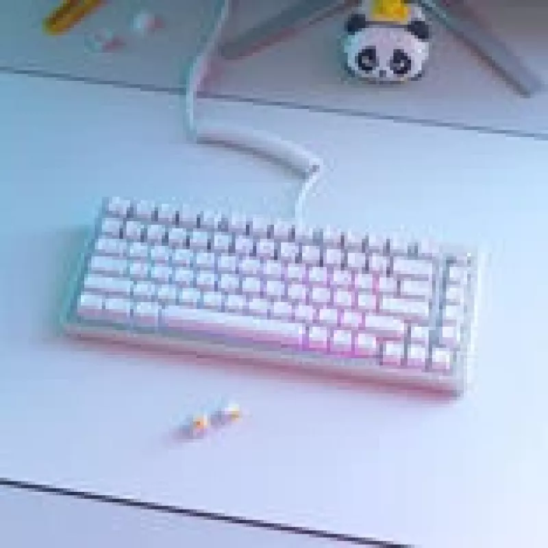 Keycap rinkinys GLORIOUS GMMK ABS Doubleshot V2 UK išdėstymas Baltas – keičiami klaviatūros mygtukai mechaninėms klaviatūroms