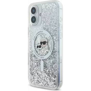 Karl Lagerfeld KLHMP16MLGKCSGH Dangtelis iPhone 16 Plus – permatomas TPU/PC