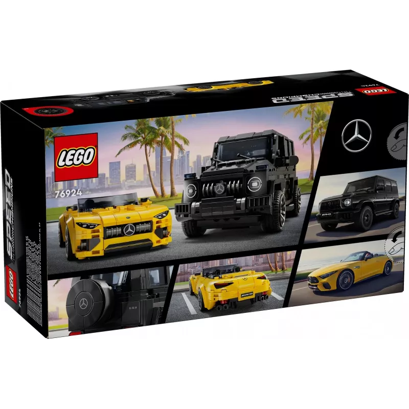 LEGO Speed Champions Mercedes-AMG G 63 ir Mercedes-AMG SL 63 76924, įvairiaspalvis