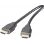 SpeaKa Professional HDMI jungiamasis laidas 1,00 m, Audio Return Channel, paauksuoti kištukų kontaktai, juodas [1x HDMI kištukas - 1x HDMI kištukas] (SP-9021120)