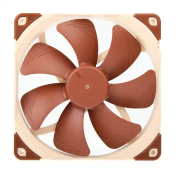 Ventiliatorius Noctua NF-A14 FLX 140 mm korpuso ventiliatorius, 25 mm storis, 900–1200 aps./min., 115,5 m³/h oro srautas, 13,8–19,2 dB