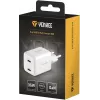 Sieninis USB-C įkroviklis YENKEE G35D 2x18W Power Delivery 3.0 3A