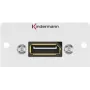 Kindermann Konnect 50 alu – Modulinis snap-in veidukas – DisplayPort
