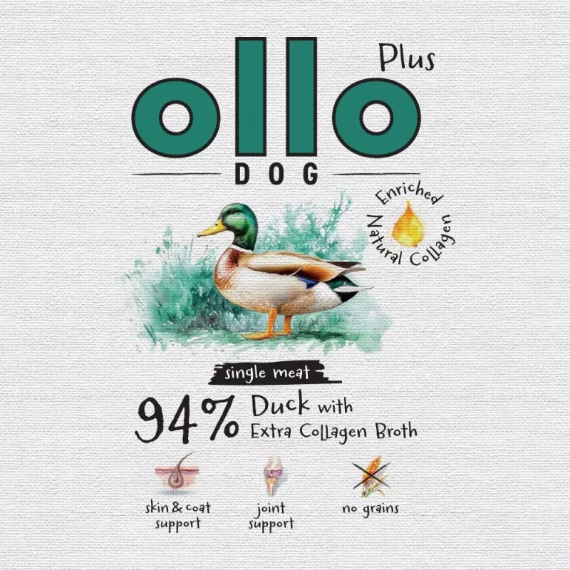 Ollo Plus Kolagen antiena 400g šunų ėdalo skardinė