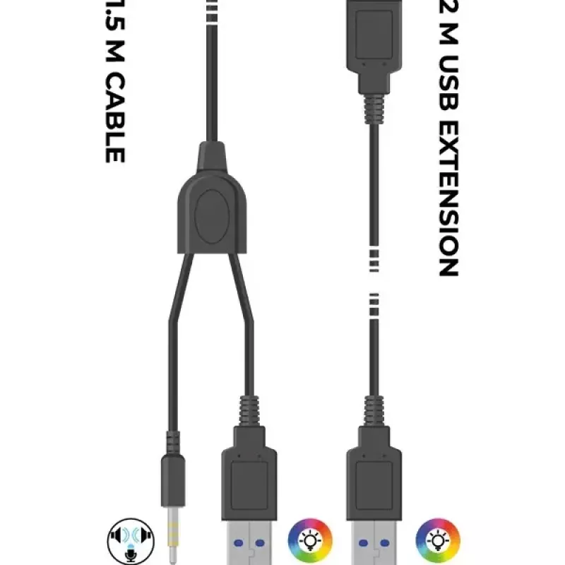 Ausinės žaidimams Subsonic Spectra