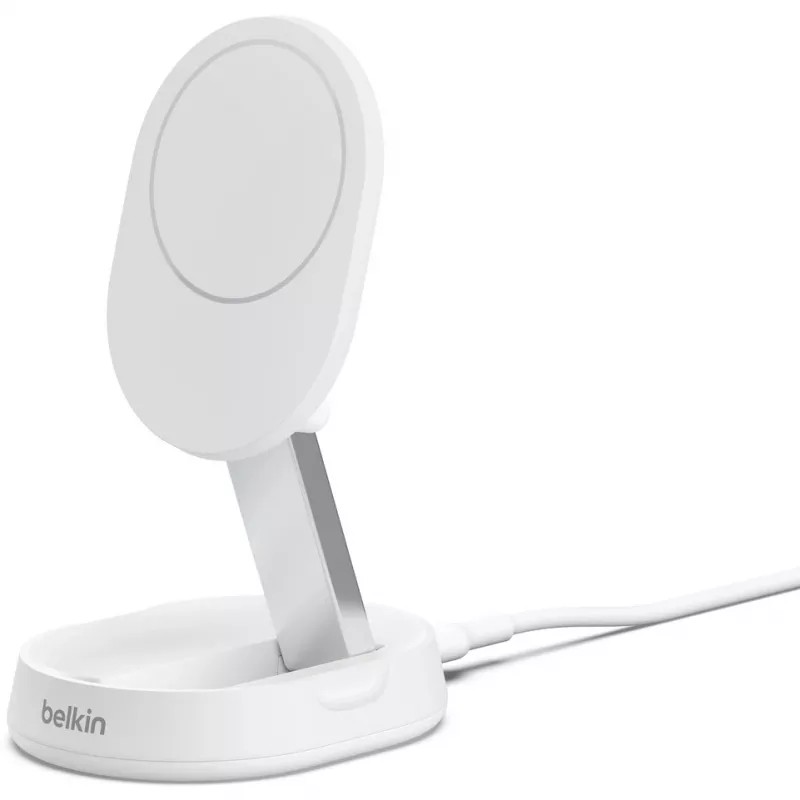 Belkin BoostCharge Pro belaidinis greitasis įkroviklis išmaniesiems telefonams, baltas, AC