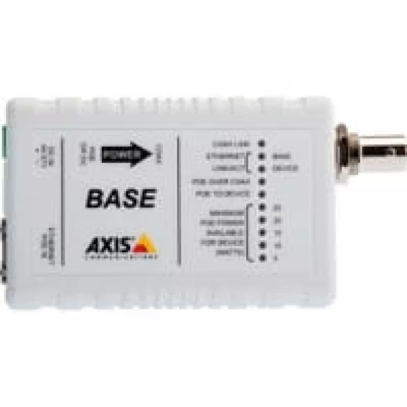 AXIS T8640 Ethernet per koaksialinį kabelį adapteris PoE+ – medijos keitiklis, Ethernet, Fast Ethernet, 10Base-T, 100Base-TX, RJ-45 / BNC (2 vnt. pakuotė), skirtas AXIS P1346, P1346-E, P5534, P5534-