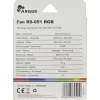 INTER-TECH Argus RS-051 RGB 120 mm korpuso ventiliatorius, 900 aps./min., juodas