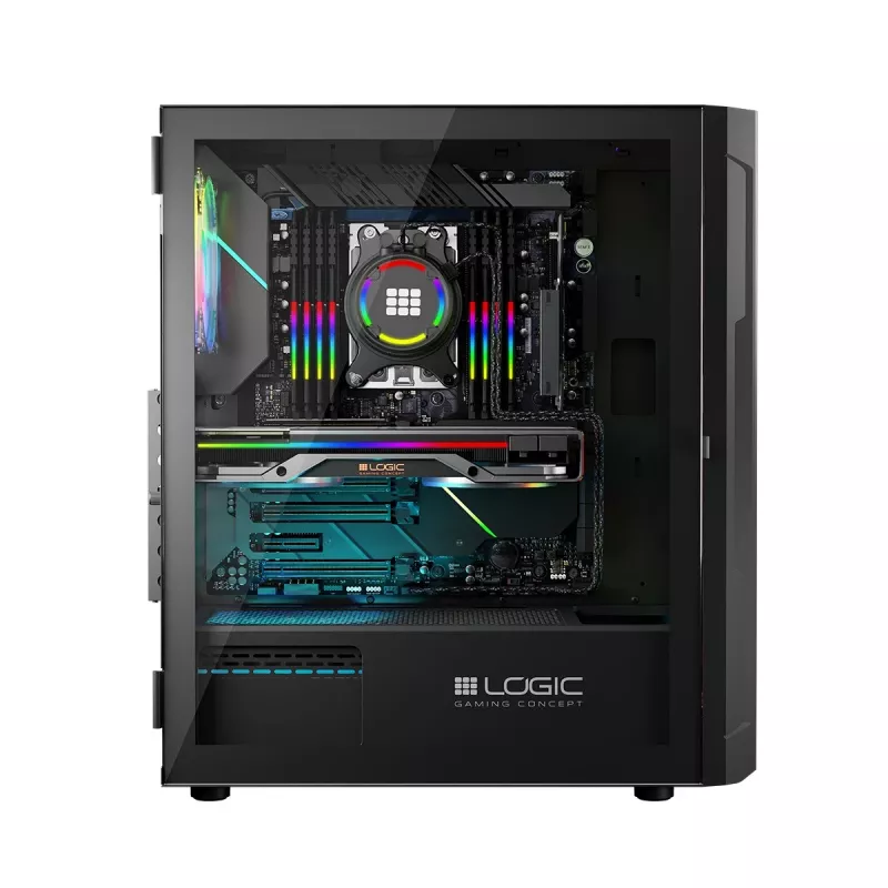 Korpusas Logic Aramis ARGB MIDI USB 3.0 Juodas