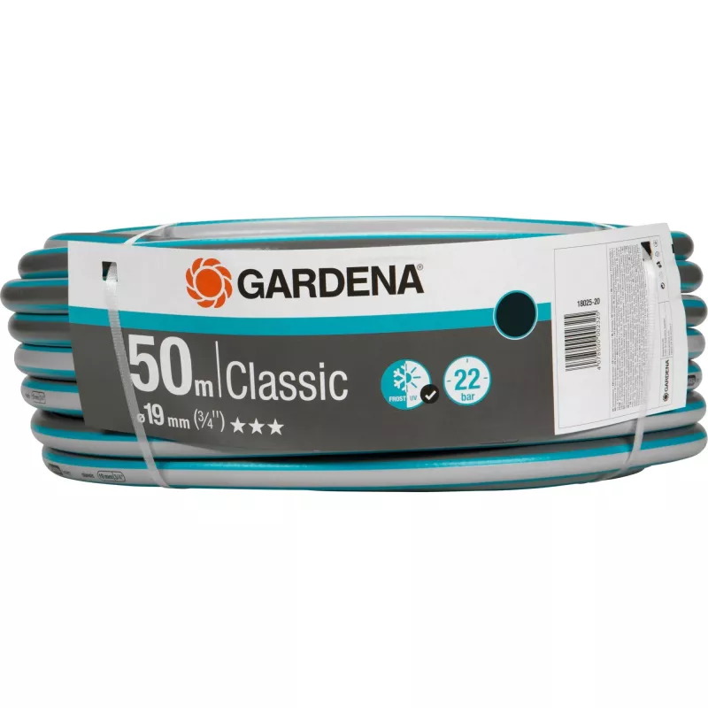 Sodo žarna Gardena 18025 50 m PVC Pilka, Oranžinė