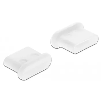 Dulkių dangtelis USB Type-C moteriškai jungčiai DeLOCK 64095 10 vnt balti