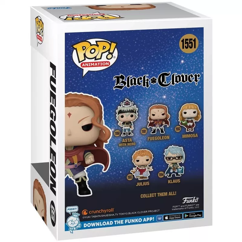 Funko Pop figūrėlė Black Clover Fuegoleon 10cm (143273)