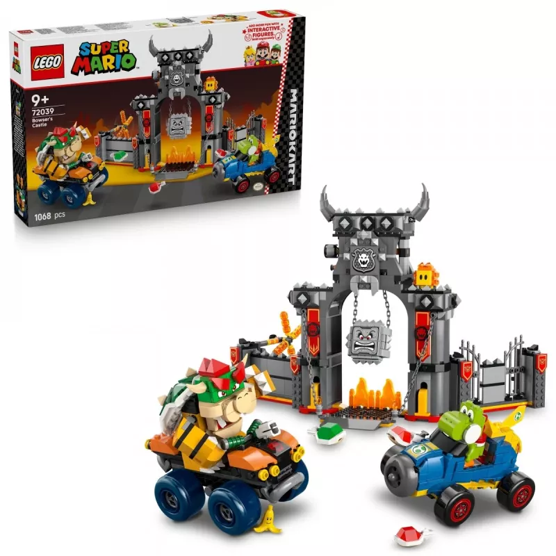 LEGO 72039 Super Mario Bowserio tvirtovė su Mario Kart – interaktyvus statybų rinkinys