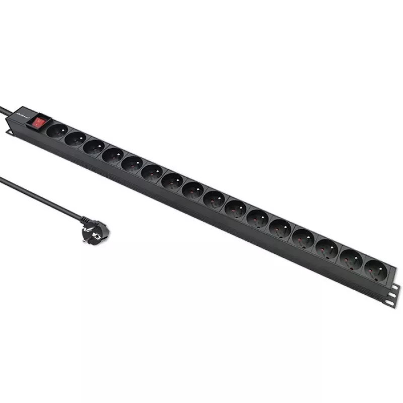 Maitinimo juosta RACK 16A PDU, 16xFRENCH, vertikali