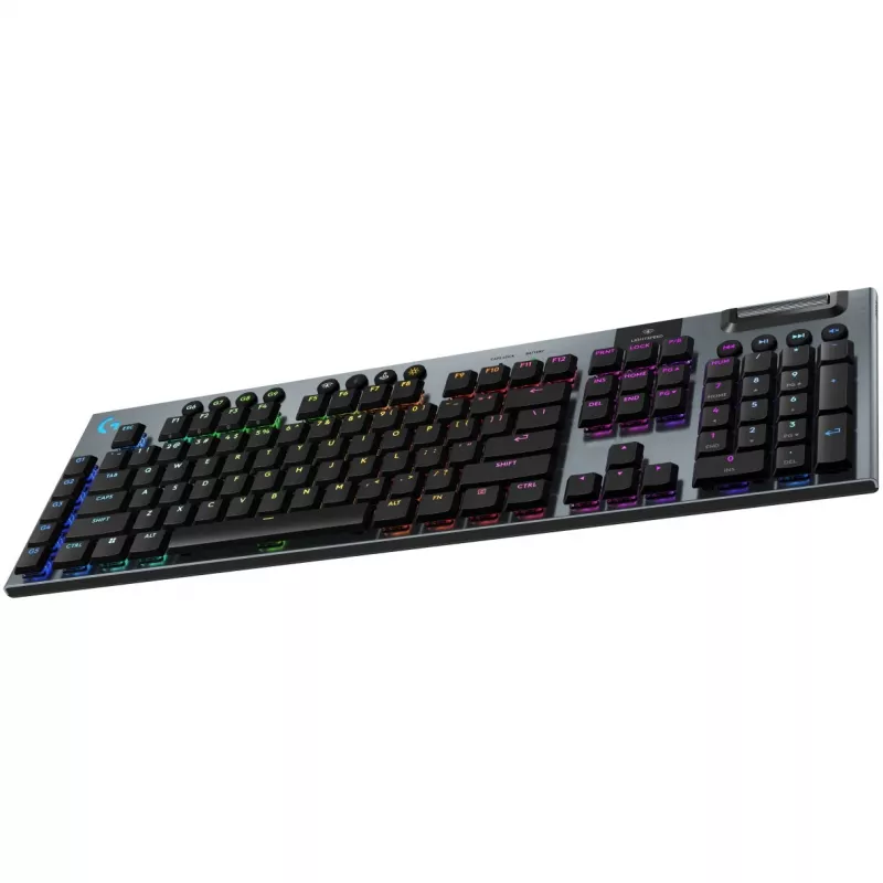 Belaidė žaidimų klaviatūra Logitech G G915 X LIGHTSPEED, USB RF / Bluetooth, QWERTY US International, juoda