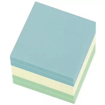 Lapeliai lipnūs Herlitz 50033430 mėlyni, žali, geltoni 75x75 mm 600 lapų