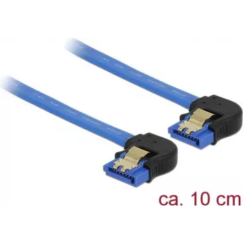 SATA kabelis DeLOCK 85094 0,1 m SATA 7-pin juodas mėlynas