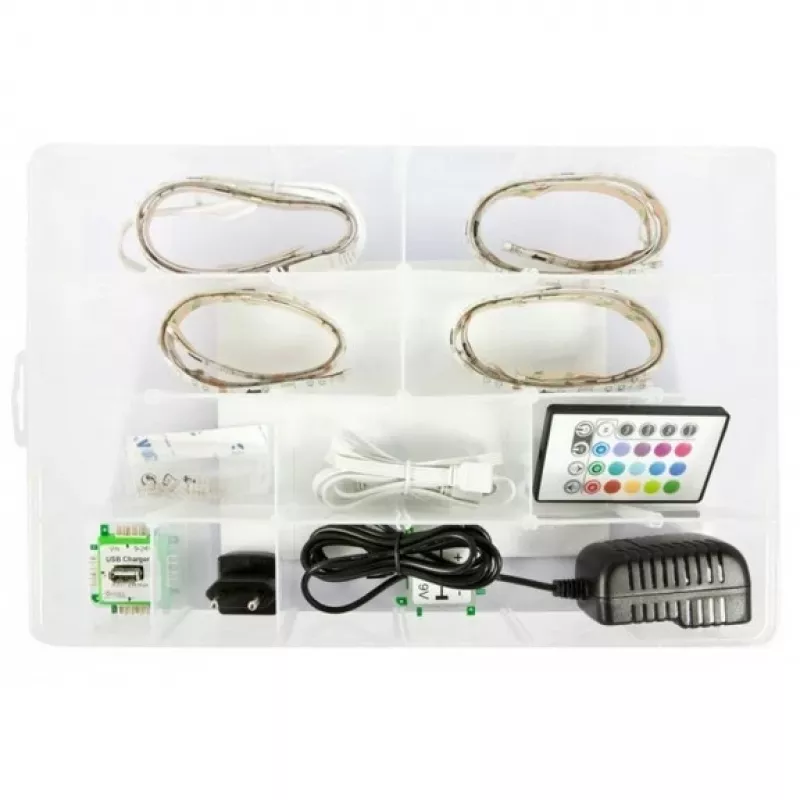 RGB LED juosta ALLNET Brick’R’knowledge kintamos spalvos ALL-BRICK-0619