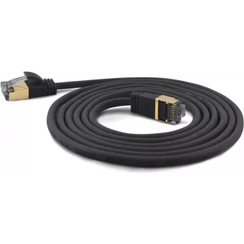 Wantec itin plonas Cat.7 SSTP jungiamasis laidas - 25 m - S/FTP (S-STP) - RJ-45 - RJ-45 - Juodas (7210)