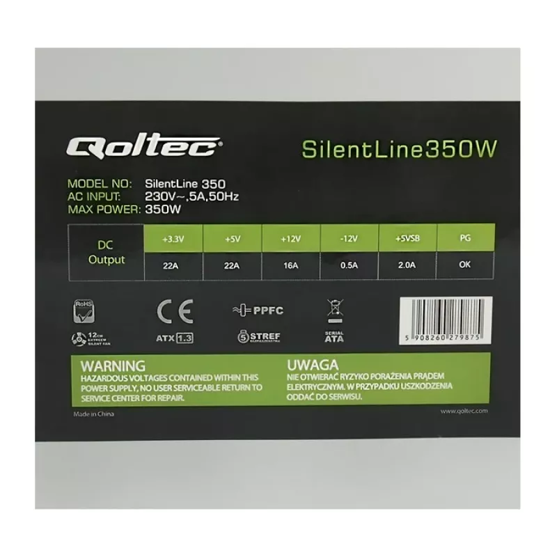 Maitinimo blokas Qoltec ATX 350W