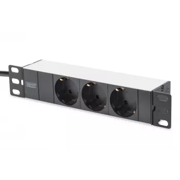 Aliumininis rozetinis blokas Digitus DN-95411 3 saugios rozetės 2m