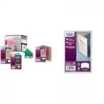 Elba 100202650 aplankalas dokumentams, permatoma juoda, PVC, 95×145 mm