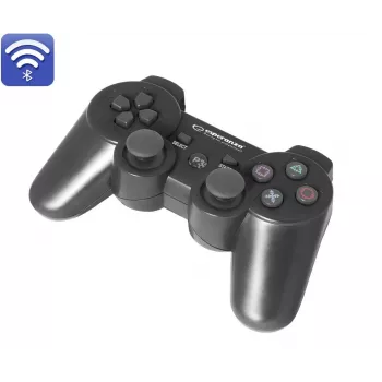 Esperanza EGG109K žaidimų pultas juodas Bluetooth valdiklis analoginis PlayStation 3